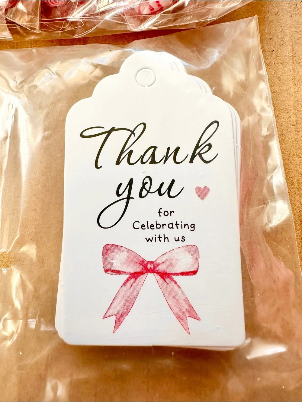 100 Piece Pink Baptism Favors Set with Rosary, Tags, Pink Bags, Cross Boxes